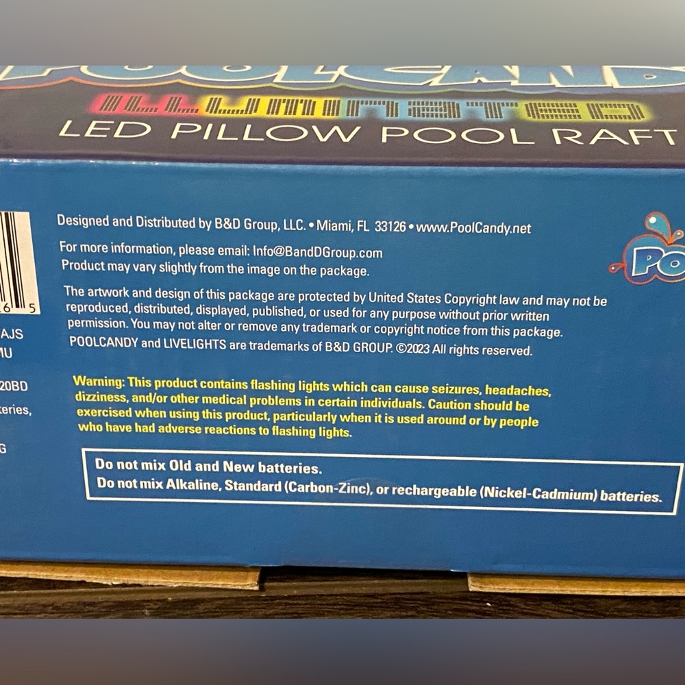 Pool Candy Illuminated LED Pillow Pool Raft - Picture 9 of 10